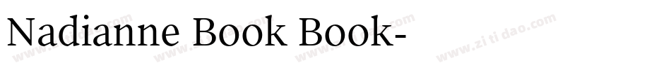 Nadianne Book Book字体转换